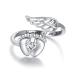 APOTIE Sterling Silver Miscarriage Ring - Loss of Pregnancy Rings Infant Loss Jewelry Memorial Losing Child Gifts for Women Mom sterling silver Cubic Zirconia