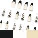 Runrayay Black Butterfly Press-On Nails for Women & Girls | Long Full-Cover Nail Tips with Nail Fans | Festival & Salon Quality - Buy Online on SooperMarket.com