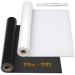 12 x 24ft Heat Transfer Vinyl Rolls  Flasoo 2 Rolls Black and White HTV Iron on Vinyl for Shirts  Compatible with Cricut  Cameo  Heat Press Machines (12 Inches by 12 Feet Per Roll) 12 x 24ft Black&White