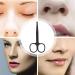 TEMKIN Nose Hair Trimmer - Mini Stainless Steel Ergonomic Cutter for Men & Women - Portable Round Head Scissors in Silver - Best Beauty Tool for Smooth Grooming - Buy Online on SooperMarket.com
