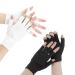 2 pairs UV gloves for nail shells protection fingerless gloves UPF50+ UV shield gloves Nails for manicure dryer cycling car ride