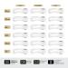 Reusable Eyebrow Stencils - 18 Count Kit for Perfect Brow Shaping - Parallel Products - Buy Online on SooperMarket.com