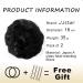 JJstar 2PCS Curly Fake Hair Buns Donut Tousled Updo - Jet Black - Buy Online on SooperMarket.com