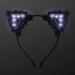 Black Lace Light Up Kitty Cat Ears Headband - White LEDs - Buy Online on SooperMarket.com