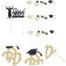 Warmhm 13pcs Graduation Season Cake Insert Dessert Toppers Cardstock Topper 2021 Graduation Party Decorations Graduation Cupcake Picks Graduate Toothpick Glitter Paper Card Stock - Buy Online on SooperMarket.com