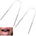 Hiraith U-Shaped Stainless Steel Tongue Scraper | Bad Breath Removal & Oral Health Protection - Buy Online on SooperMarket.com