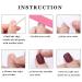Aksod Long Coffin French Manicure Press on Nails Tips - Glossy Pink Fake Nails - 24Pcs Full Cover False Nails for Women and Girls - Buy Online on SooperMarket.com