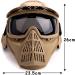 Senmortar Airsoft Mask - Full Face Tactical Protection Gear for Halloween, CS Game, Motocross - Desert & Grey - Buy Online on SooperMarket.com