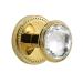 SORWDUERM Crystal Door Knobs Dummy Interior Glass 2 Pack 2 Pack Dummy Gold/Polished Brass