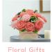 DIY Felt Flower Art Craft Kit - Pink Rose and Carnation Bouquet | Beginner Floral Gift Kit with Pre-Cut Felt Flowers - Buy Online on SooperMarket.com