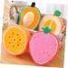 Angoily 12 Pcs Natural Bath Loofah Sponge Exfoliator - Fruit Decor Shower Tool for Exfoliating & Body Scrub - Ideal for Spa & Bath - Buy Online on SooperMarket.com