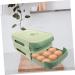 OSALADI Egg Storage Box Plastic Pallets Fridge Egg Holder Refrigerator Egg Storage Container Camping Shelf Green 34x22x7.8cm - Buy Online on SooperMarket.com