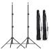 EMART 7 Ft Light Stand for Photography, Portable Photo Video Tripod Stand, Lighting Stand with Carry Case for Speedlight, Flash, Softbox, Umbrella, Strobe Light, Camera, Photographic Portrait - 2 Pack 7ft 2 Pack