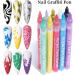 3 in 1 One Step Nail Polish Pen Nail Polish Pen One Step Nail Gel Pen-No Base and Top Coat Needed Nail Gel Painting Varnish Pen Nail Art Manicure Pen Nail Art Tools for DIY Nail Art Salon at Home 02 - Buy Online on SooperMarket.com