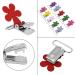 10pcs Set Plum Shape Pacifier Clips - Mini 25mm Suspender Holders for Babies | International Shipping - Buy Online on SooperMarket.com