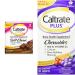 Caltrate with Vitamin D Soft Chews (60 Count Chocolate Flavour) Calcium Bone Health Supplement & Plus Chewables (50 Count Cherry Orange Fruit Flavour) Calcium/Vitamin D3 Supplement
