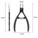Professional Podiatrist Toenail Clipper for Thick/Ingrown Nails - Surgical Stainless Steel, Rubber Handles, Recommended by Foot Surgeons - Suitable for Men, Seniors, Adults (Black) - Buy Online on SooperMarket.com