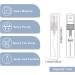 Benecreat 30-Pack 5ml Mini Fine Fog Spray Bottles - Transparent Glass Atomizer for Perfume Body Care & Cosmetics - Travel-Friendly Empty Bottles with Plastic Lids - Buy Online on SooperMarket.com