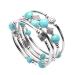 PACKOVE 1pc Jewelry Handmade Bracelet Natural Material Bracelet Womens Bangles Bracelets Decorative Bangle Tiger Eye Stone Charm Bracelets Turquoise Bracelet Miss Volcanic Rock