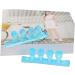 Silicone Gel Hammer Toe Cushions - Blue Shoe Separator & Valgus Adjuster - Orthotic Stretcher & Filler - Buy Online on SooperMarket.com