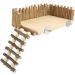 Topiky Hamster & Guinea Pig Toy - Nitangel Wooden House & Climbing Bridge Ideal Cage Accessories for Small Pets - Buy Online on SooperMarket.com