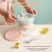 Kyraton Baby Bowls | Suction Bowls with Straw and Spoon | Unbreakable & Reusable | Light Blue | Slip Resistant & Durable - Buy Online on SooperMarket.com