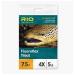 Rio Fly Fishing Fluoroflex Trout Leader 9 Foot 3 Pack 9ft - 6X - 3 Pack