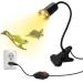 Turtle heat lamp for aquarium reptiles with 240cm cable UVB Lamp lamp Terrarium with clip reptile heating lamp with 40cm adjustable swan neck E27 heat radiator aquarium animals (no light bulb) black turtle 1 piece