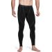 Shop TSLA Men's Thermal Compression Underwear | Winter Sports Leggings with Fleece Lining - Heatlock Technology | Black & Charcoal - Buy Online on SooperMarket.com