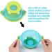 PandaEar Stay Put Spill Proof Baby Suction Bowls Set - BPA Free with Silicone Utensils and Secure Lids - Buy Online on SooperMarket.com