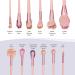 Premium Synthetic Pink Makeup Brush Set with Cleaning Mat - 12pcs Kabuki Powder, Blush, Foundation, Concealer, Eye Shadow Brushes | Makeup Tools - Buy Online on SooperMarket.com