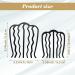 4 PCS Black Hair Fork Clip Combs Set - Vintage U-Shaped Messy Updo Bun Hair Pins for Women and Girls - Buy Online on SooperMarket.com