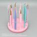 Acrylic Eyelash Tweezers Stand Holder 12 Holes Rotatable Design Organized Storage for Extension Tools (Terrazzo Pattern Color) - Buy Online on SooperMarket.com