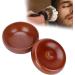 Plplaaoo Wooden Shaving Soap Bowl for Men - Artisan Shaving Shell with Lid | Premium Shaving Accessories for Soap & Cream - Buy Online on SooperMarket.com