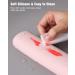 FERYES Magnetic Makeup Brush Holder - Portable Silicone Organizer for Travel | Soft Pink Cosmetic Storage - Buy Online on SooperMarket.com