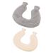 LBEC Hot Water Bottle Explosion-Proof Soft Cover 1 L Pain Relief Hot Water Bottle U-Shaped (Gray)