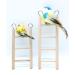Small Wooden Bird Ladder Set - 3 Step & 4 Step | Cage Climbing Toy for Parrots - Birdie Basics - Buy Online on SooperMarket.com