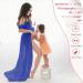 Maternity Photography Maxi Dress | FEOYA Chiffon Lace Strapless Gown Blue 2 L - Buy Online on SooperMarket.com