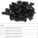 Biitfuu 100pcs Cat Claw Caps - Soft Nail Protectors Adhesive XS in Cool Black - International Shipping Available - Buy Online on SooperMarket.com