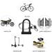 KASTEWILL Bike U Lock with 16mm Shackle and Security Cable - Heavy Duty Anti Theft Combination U Bolt Lock for E-Bike, Mountain Bike, Road Bike - 4ft Length (Small) - Buy Online on SooperMarket.com
