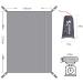 Tent Footprint Camping Tarp Waterproof - Ultralight Ground Mat for Picnic, Hiking - Grey 180x210cm - Buy Online on SooperMarket.com