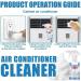 Household Air Conditioner Cleaner Air Conditioning Filter Cleaning 60ml Air Conditioner Foam Coil Cleaner Multipurpose Cleaner Stain Remover for Home Quickly with No Rinse (2Pcs) - Buy Online on SooperMarket.com