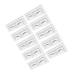 Mikinona Eyebrow Ruler 10pcs Eyebrow Design Ruler Transparent Ruler Eyebrow Guide Template Shape Disposable Measuring Ruler