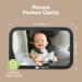 Baby Car Mirror - Safety Back Seat Infant Mirror - Shatterproof Wide View Baby Mirror (Matte Black) - Buy Online on SooperMarket.com