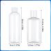 Firtink 6 PCS Plastic Travel Bottles 100 ML Clear Travel Containers Bottle Refillable Cosmetic Bottles Liquid Containers for Travel Toiletries Shampoo Lotion Makeup Shower Hand Soap - Buy Online on SooperMarket.com