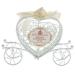 Lodokdre Metal Carriage Gift Box Gift Box Decoration - champagne + white