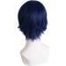 MapofBeauty Men's Short Straight Wig - Cosplay Costume Black/Blue - Buy Online on SooperMarket.com