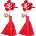 ABOOFAN 3 Pairs Bows Hair Clips Hair Clips for Bows Kids Barrettes for Hair Chinese New Year Hair Clips New Year Bobby Pin Girl Barrettes Clip Chinese Style Hairpin Candy Bag Child Tassel - Buy Online on SooperMarket.com