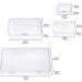 Goodma 24-Piece Rectangular Mini Clear Plastic Storage Box Set for Small Items and Crafts - Buy Online on SooperMarket.com