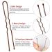 50 U-Shaped Hairpins for Women & Girls - 6cm Bobby Pins in Storage Box - Perfect for Hairdressing Salons & Everyday Use (Brown) - Buy Online on SooperMarket.com